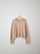 Cable Knit Button Up Cardigan (XL)