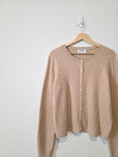 Cable Knit Button Up Cardigan (XL)