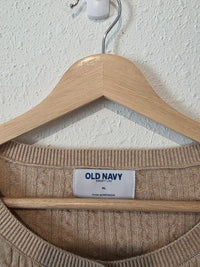 Cable Knit Button Up Cardigan (XL)