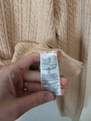 Cable Knit Button Up Cardigan (XL)