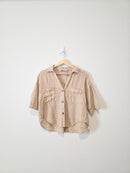 Zara Relaxed Linen Button Up (XS)