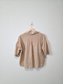 Zara Relaxed Linen Button Up (XS)