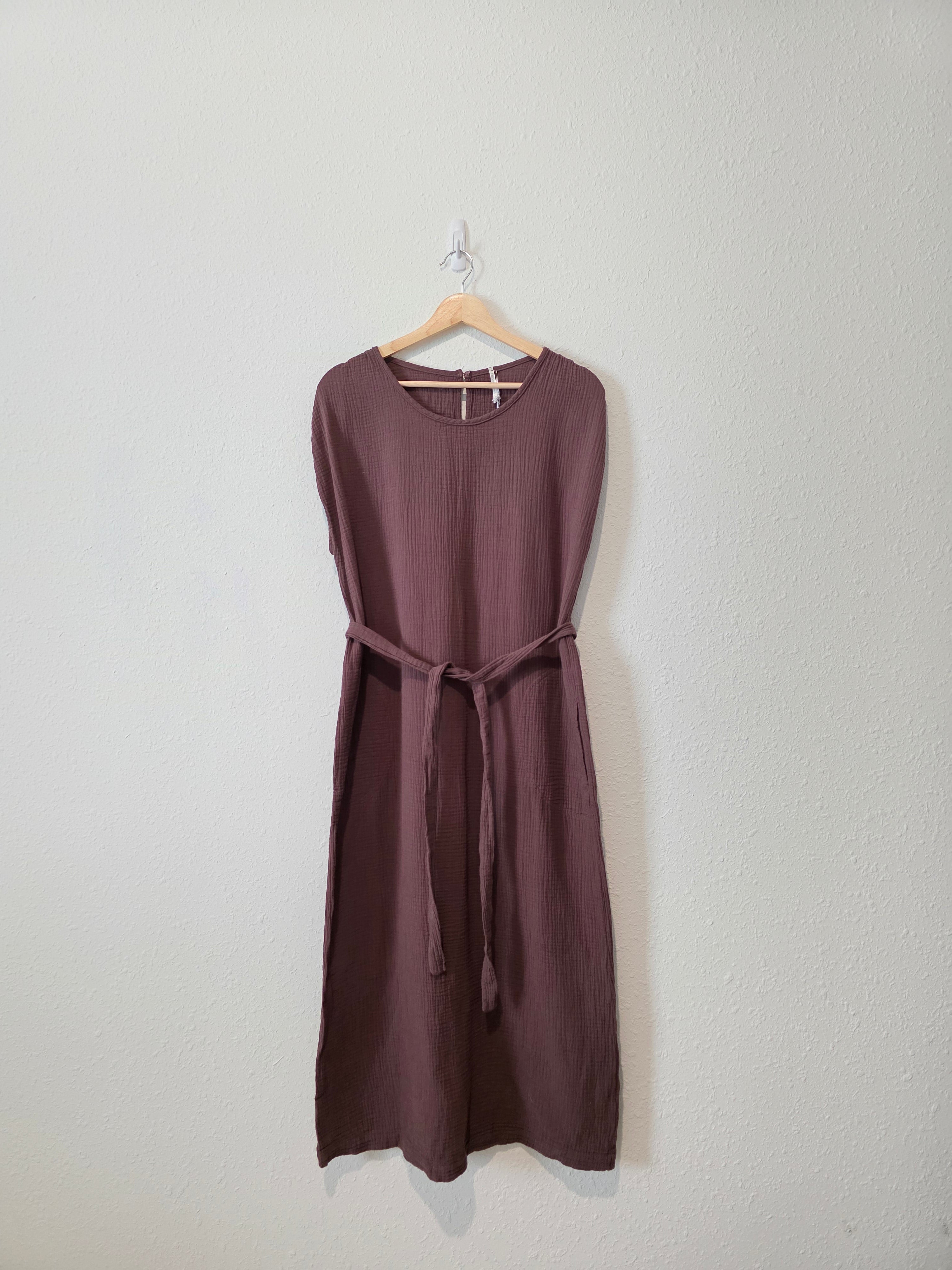 NEW Cotton Gauze Midi Dress (M)