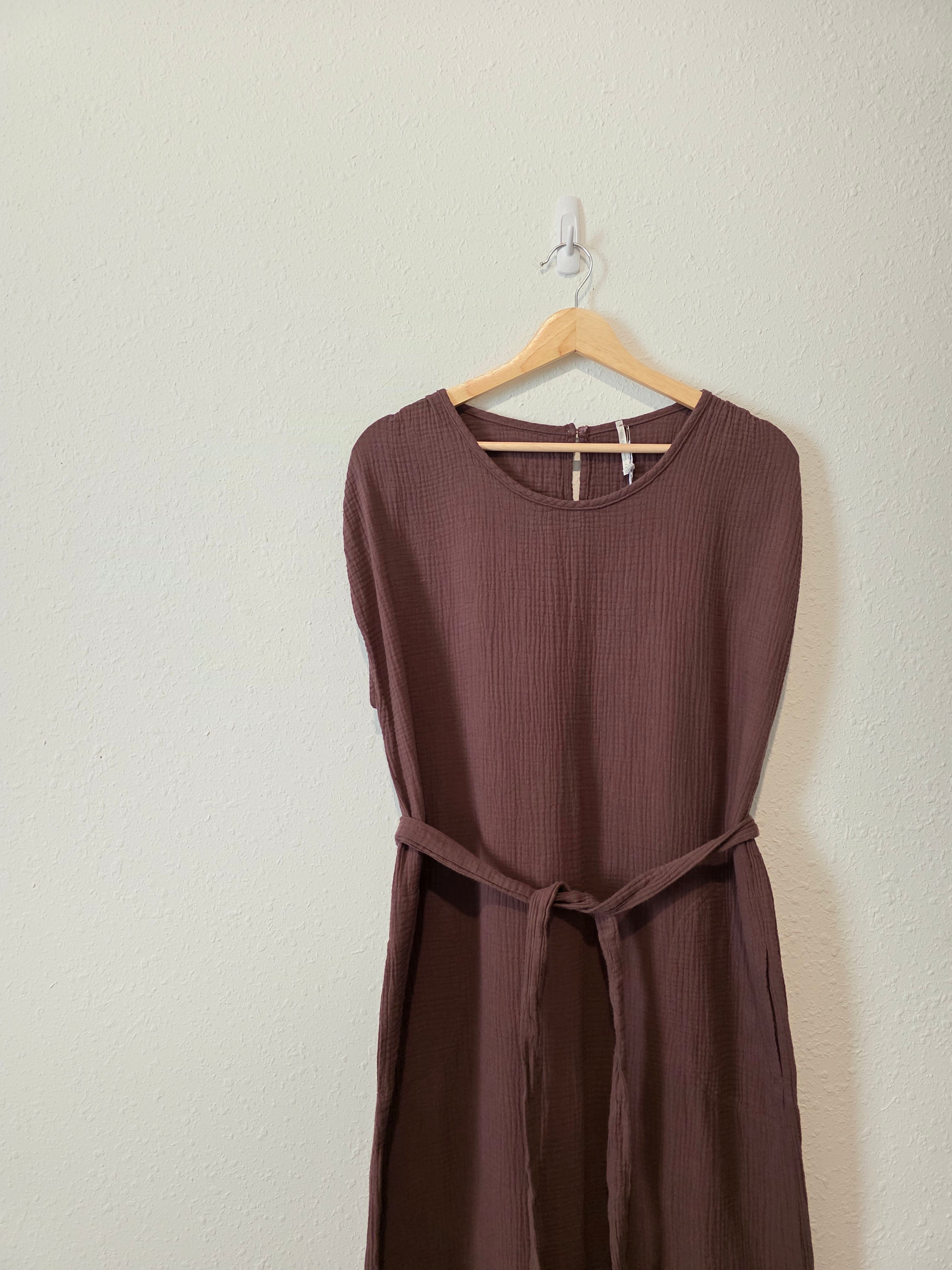 NEW Cotton Gauze Midi Dress (M)