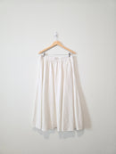 Linen Blend Midi Skirt (L)