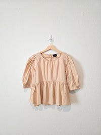 Babydoll Button Back Top (M)