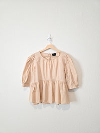 Babydoll Button Back Top (M)