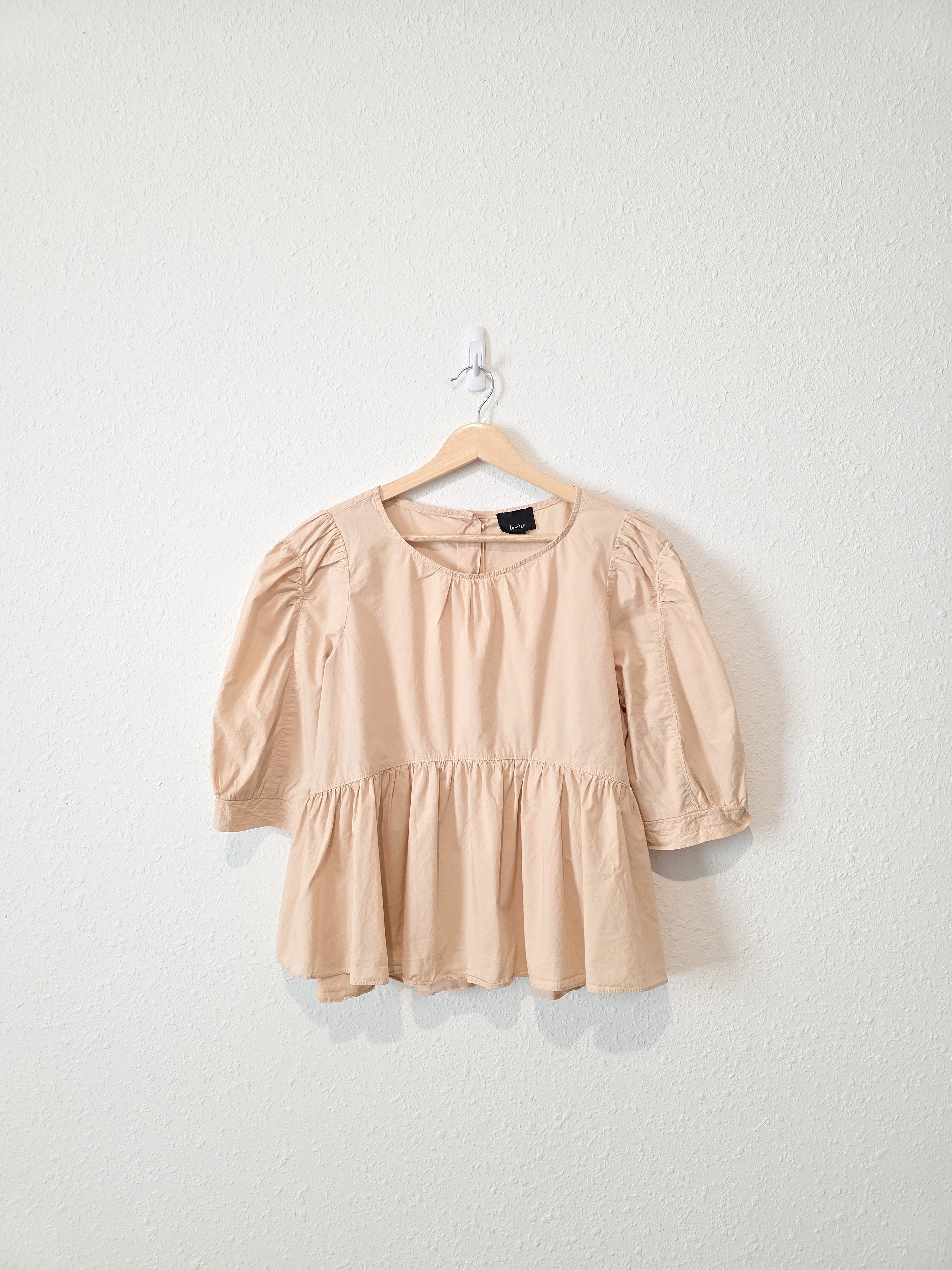Babydoll Button Back Top (M)