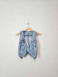 Cropped Denim Vest (XS)