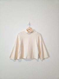 Madewell Ribbed Mockneck Top (S)
