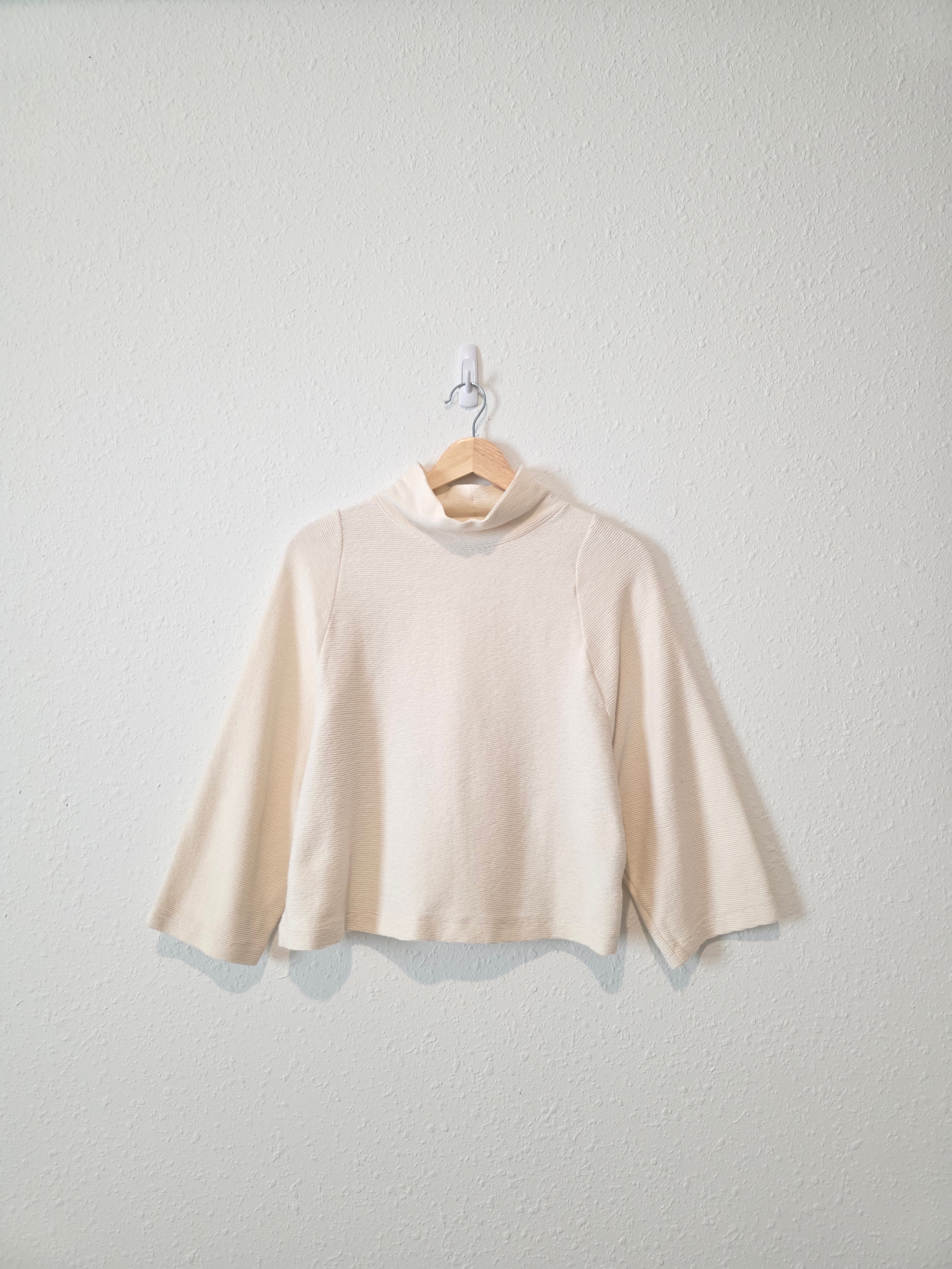 Madewell Ribbed Mockneck Top (S)