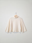 Madewell Ribbed Mockneck Top (S)