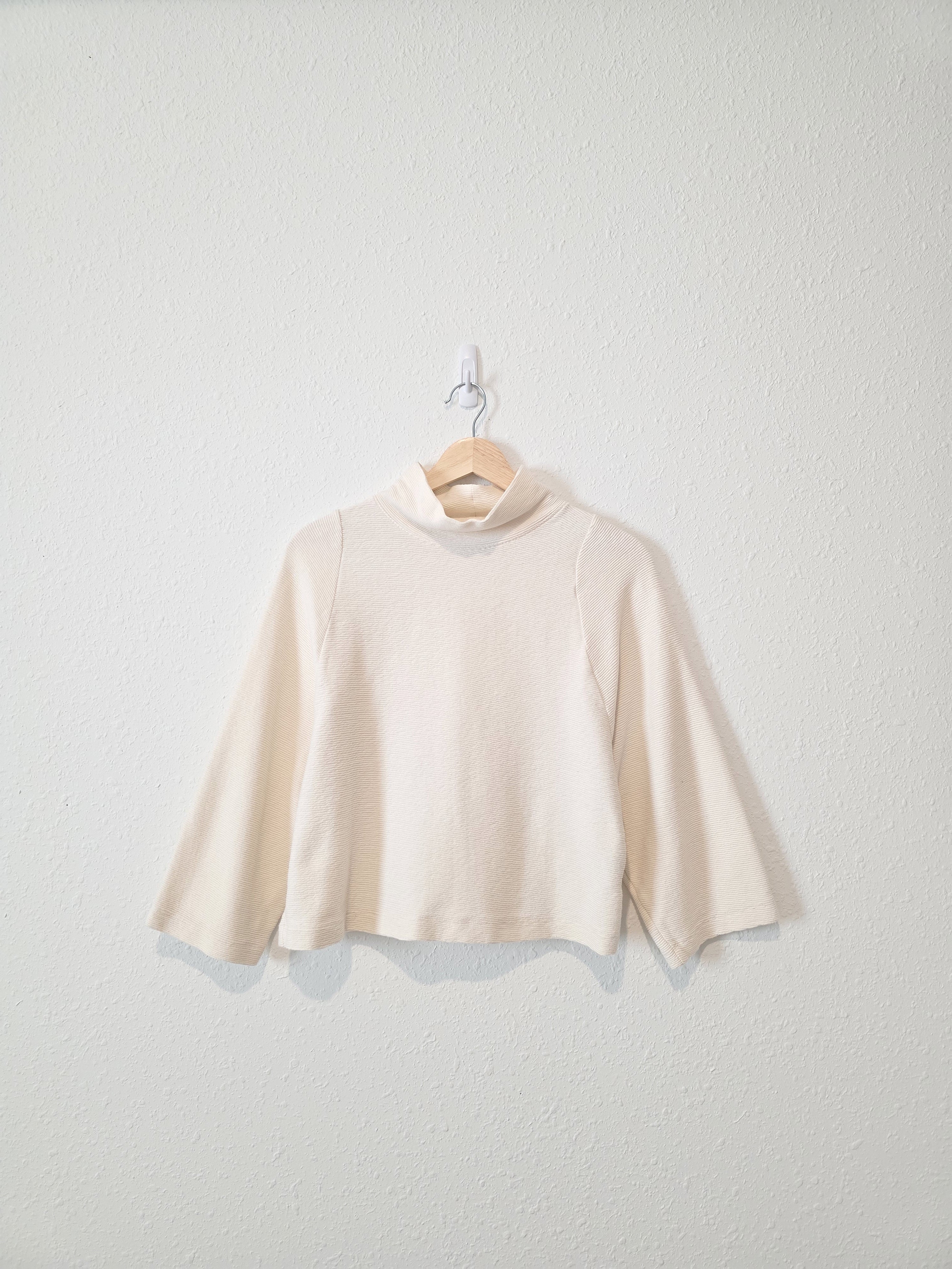Madewell Ribbed Mockneck Top (S)