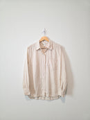 Oat Linen Button Up (L)