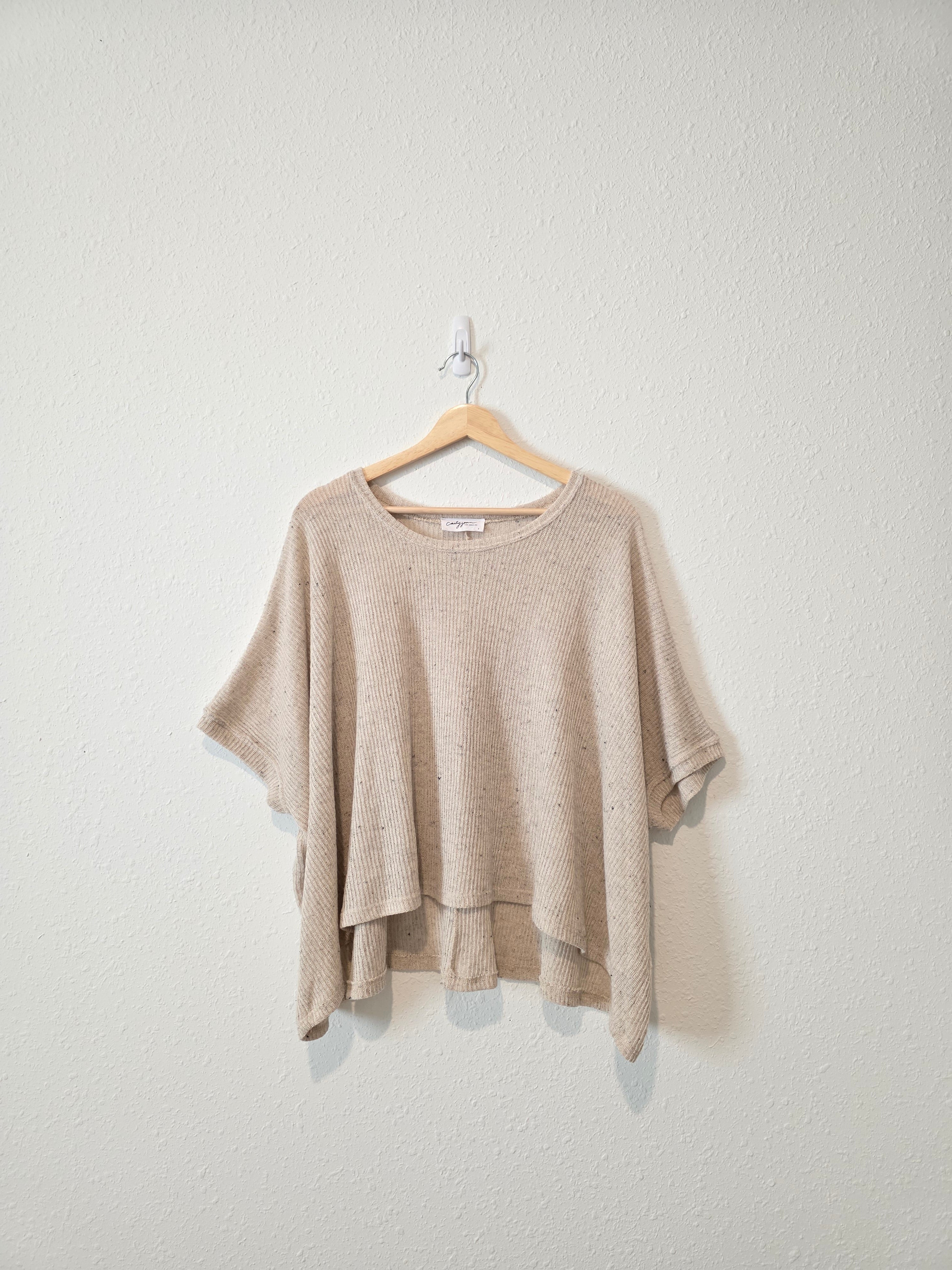 Carly Jean Oversized Knit Tee (S)