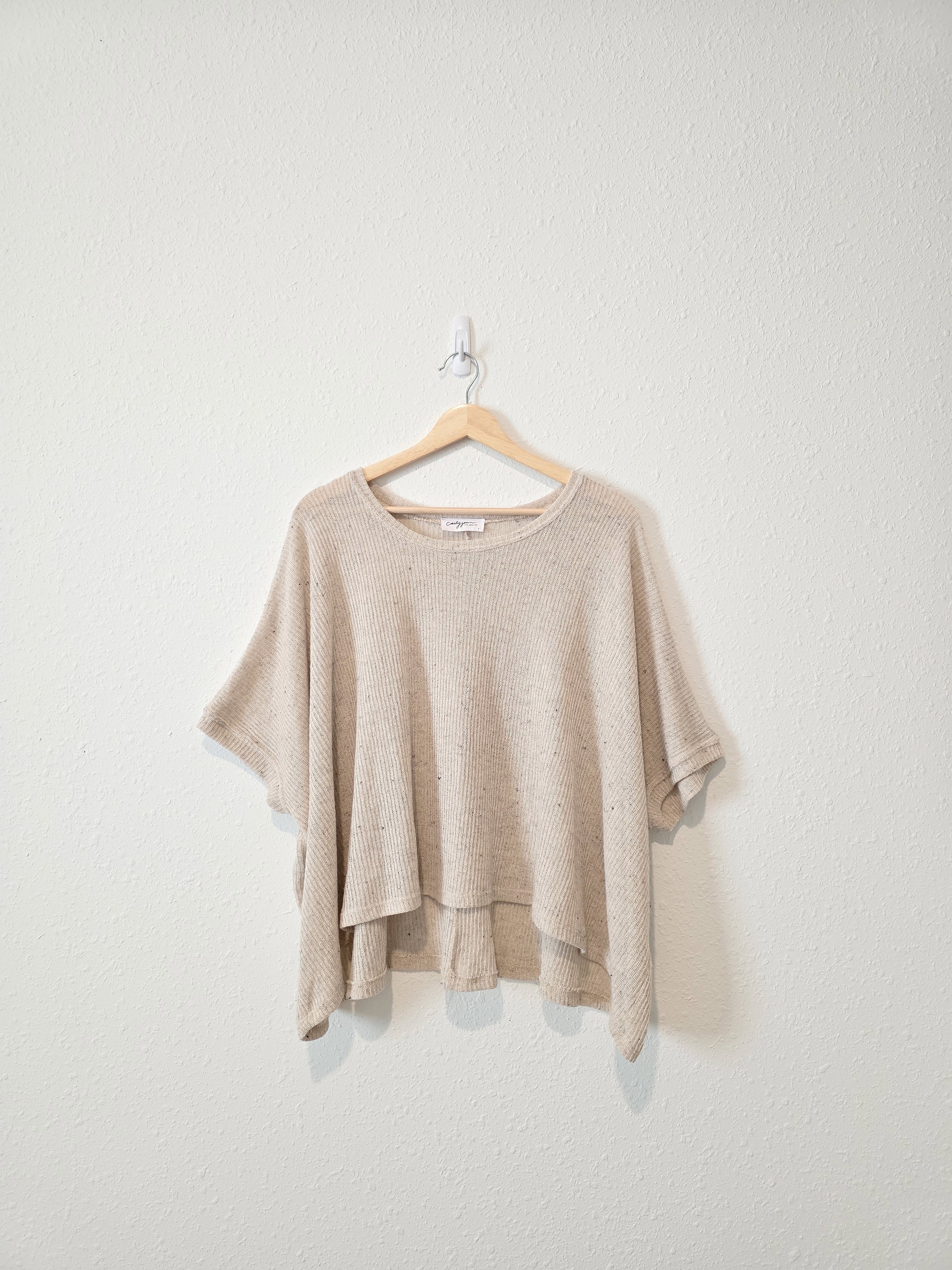 Carly Jean Oversized Knit Tee (S)