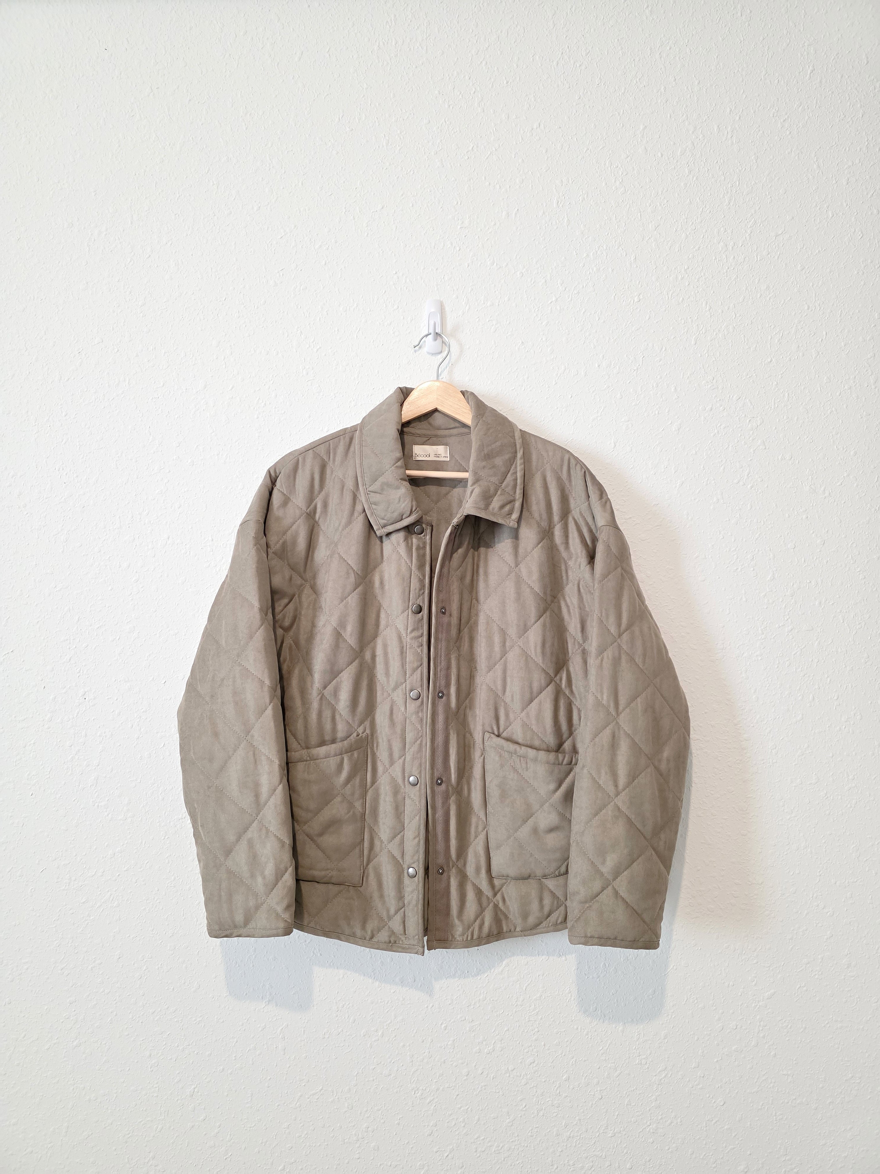 Quilted Button Up Jacket (M/L)