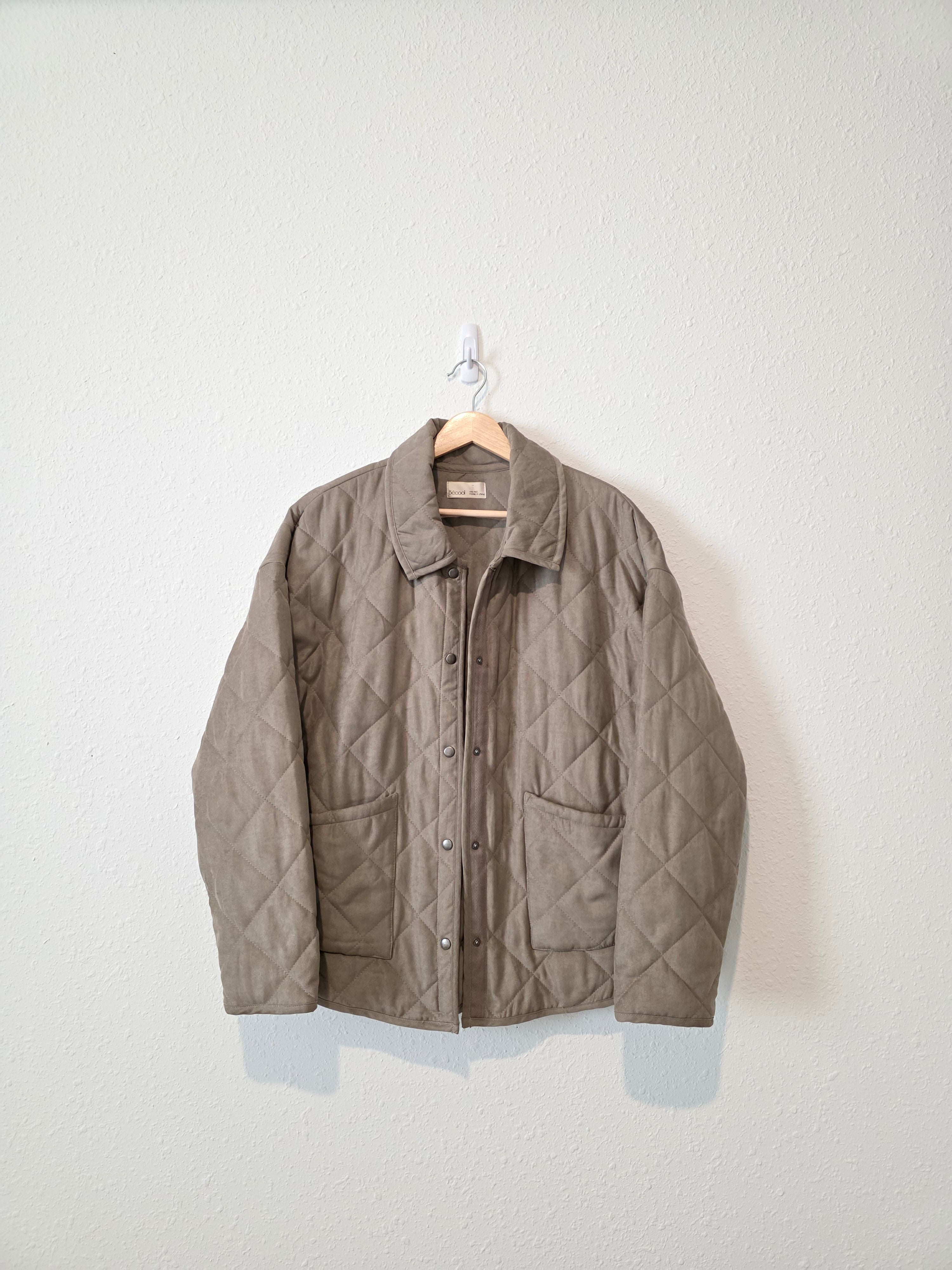 Quilted Button Up Jacket (M/L)