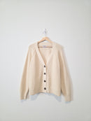 Cozy Ribbed Knit Cardigan (XL)
