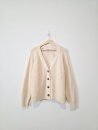 Cozy Ribbed Knit Cardigan (XL)