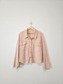 Waffle Button Up Shirt (L)