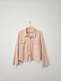 Waffle Button Up Shirt (L)