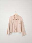Waffle Button Up Shirt (L)