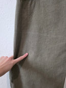 Linen Blend Wide Leg Overalls (L)