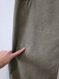 Linen Blend Wide Leg Overalls (L)