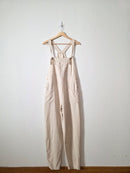 Linen Blend Relaxed Overalls (M)