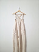 Linen Blend Relaxed Overalls (M)