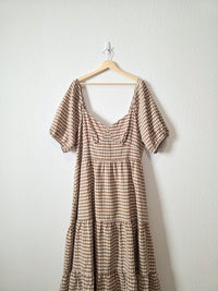 Arula Gingham Midi Dress (3X)