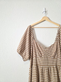 Arula Gingham Midi Dress (3X)