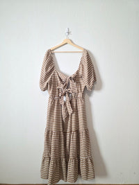 Arula Gingham Midi Dress (3X)