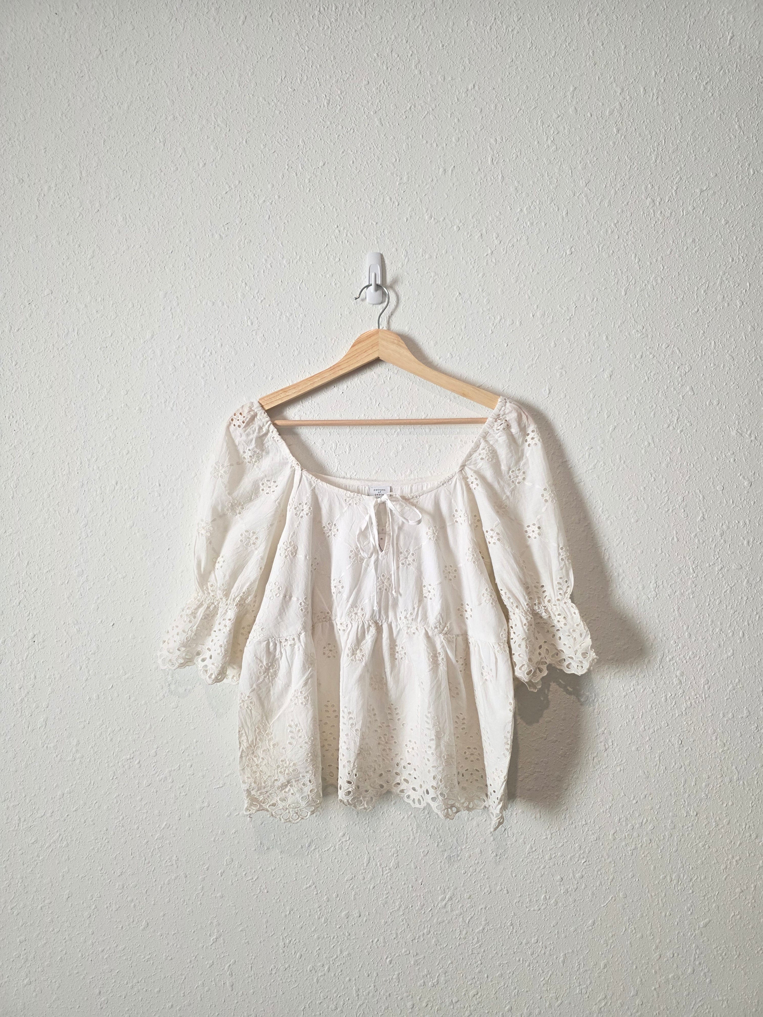 NEW Floral Eyelet Blouse (M)