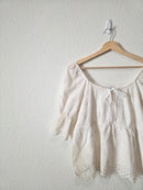 NEW Floral Eyelet Blouse (M)