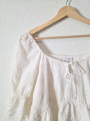 NEW Floral Eyelet Blouse (M)