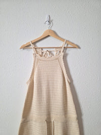Crochet Knit Cotton Romper (M)