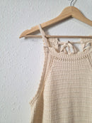 Crochet Knit Cotton Romper (M)