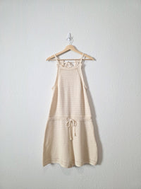 Crochet Knit Cotton Romper (M)