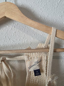 Crochet Knit Cotton Romper (M)