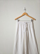 Cotton Gauze Wide Leg Pants (S)