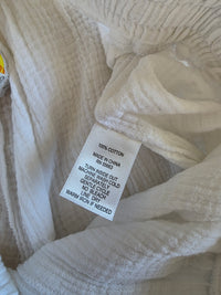 Cotton Gauze Wide Leg Pants (S)