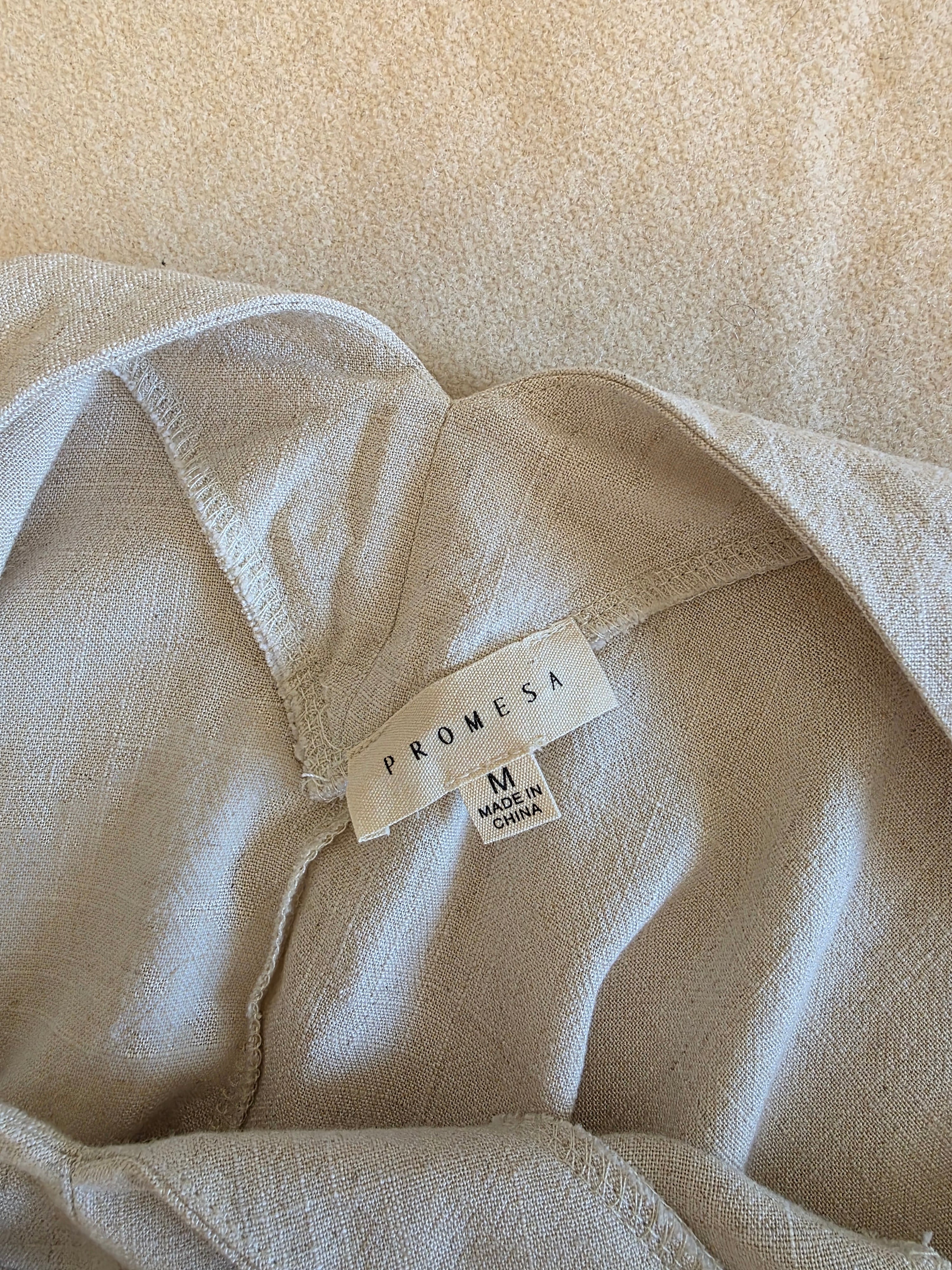 Promesa Cotton Linen Tunic Dress (M)