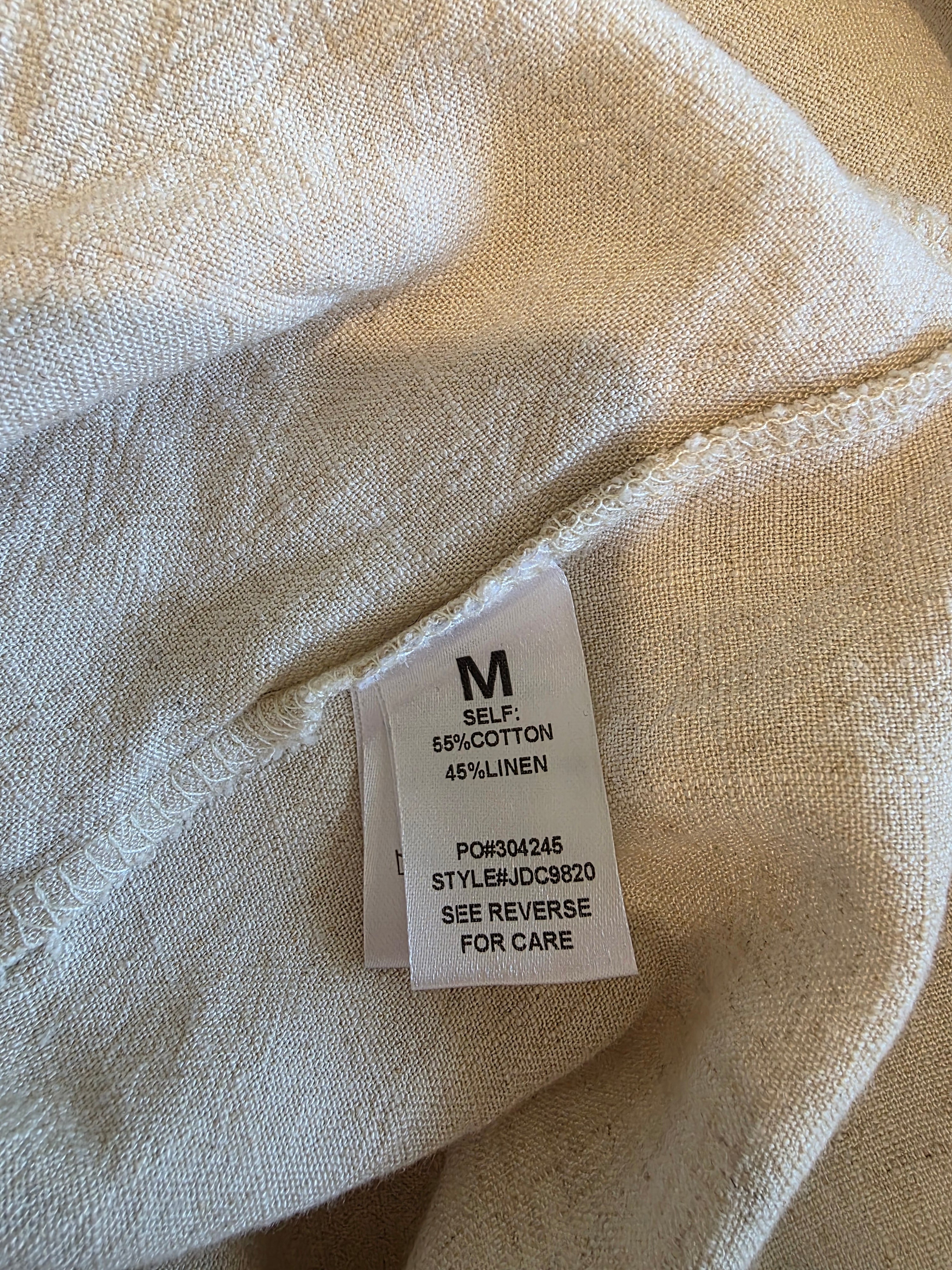 Promesa Cotton Linen Tunic Dress (M)