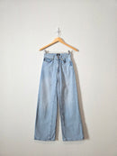 Light Wash Wide Leg Jeans (24)