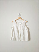 Vintage Linen Cotton Tank (M)