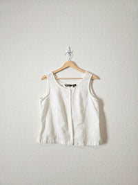 Vintage Linen Cotton Tank (M)