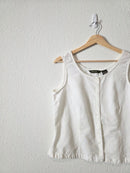 Vintage Linen Cotton Tank (M)