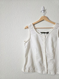 Vintage Linen Cotton Tank (M)